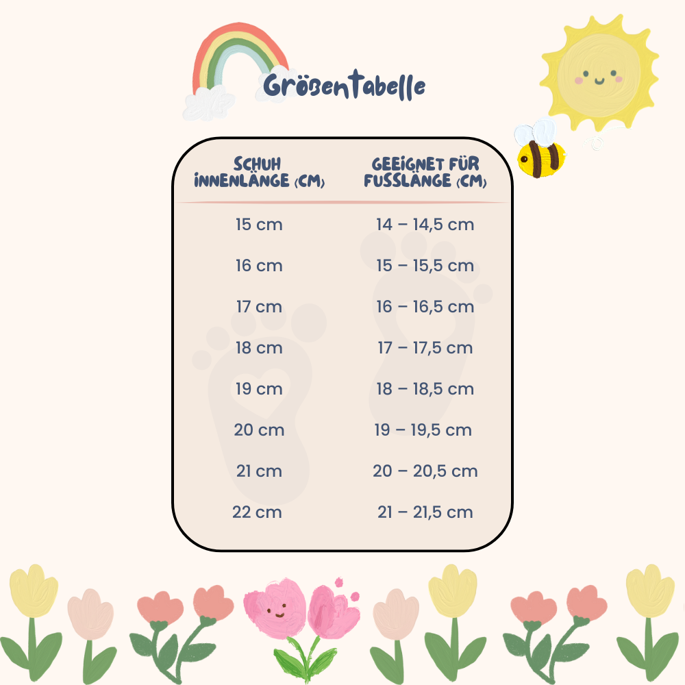 Sommer-Kinderschuhe mit sicherem Halt, rutschfester Sohle & Zehenschutz. Perfekt für Kita, Zuhause, Abenteuer und Schwimmbad – Gr. 24–31 (15–22 cm). Erhältlich in Rosa, Blau, Gelb und Grau.